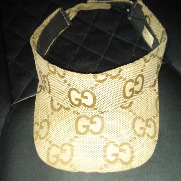 Gucci Tan GG Monogram Visor - Picture 1 of 1